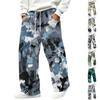 Herren Cord Straight Leg Jogginghose mit elastischem Bund und lockerer Passform, Lässige Hose, Halloween-Print