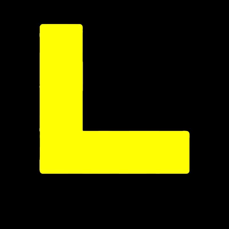 L-shaped Desktop Positioning Stickers