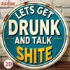 Vintage Metal Poster Wall Art 8 Inch Retro Sign for Bar Cafe