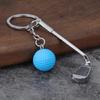 Backpack Keyring Ornament Golf Ball Key Chain Pendant Keychain Decorative Accessories Car Key Pendant Gift for Friend