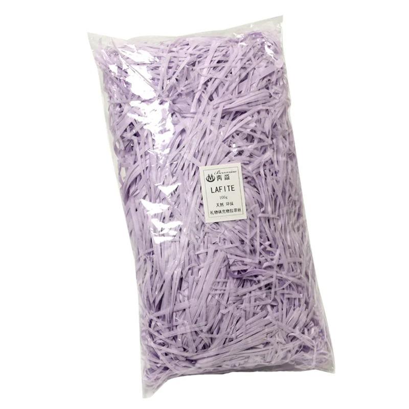 500g/1000g Färgglad Hackad Raffia Fyllning Krusat Papper Färgglad Fyllning för Födelsedagspresentlåda Fest Bröllop Juldekoration