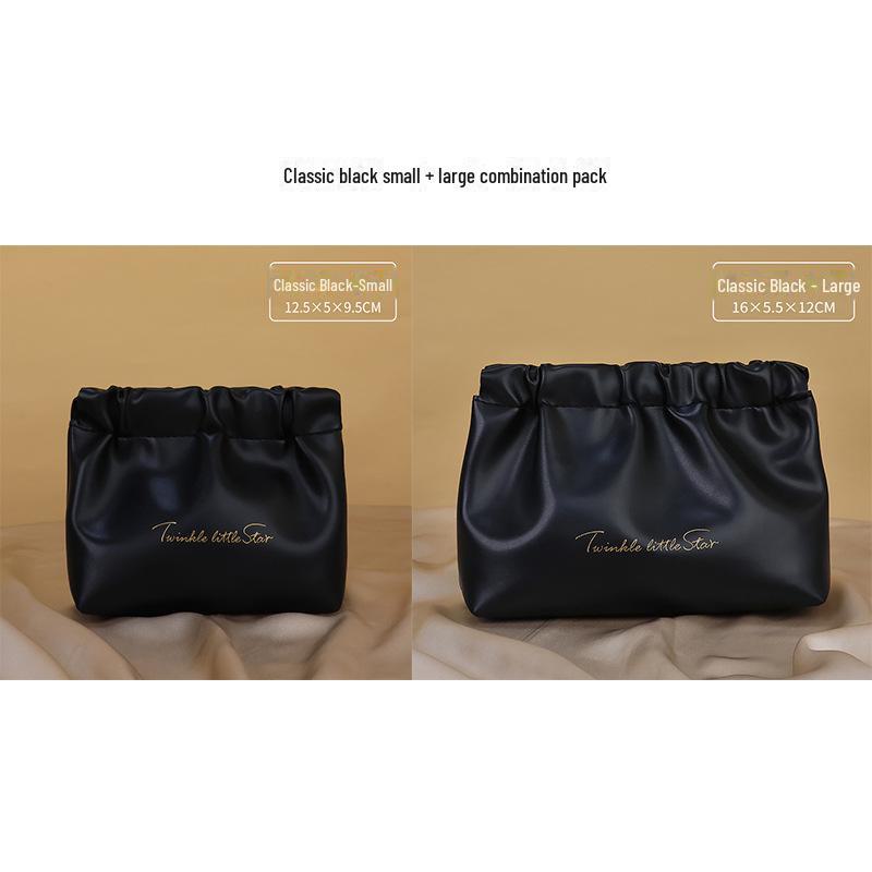 Compact Waterproof PU Toiletry and Lipstick Travel Bag