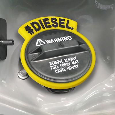 Jimania Custom Ring for Refueling Cap, Silicone Rubber, General Purpose Fuel Cap, Ring, Gasoline Cap, Showing Accessories (Yellow #DIESEL)