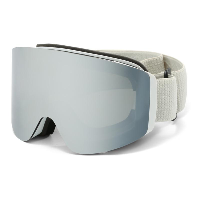 Mountaineering and skiing goggles, outdoor sports glasses, UV protection, double-layer anti-fog, stylish ski goggles for men and women