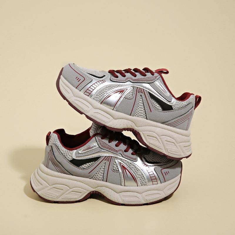 

Dad Shoes Running Shoes Casual Shoes Thick-soled Height-increasing Shoes 35 красный