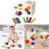 Wooden Early Education Cognitive Toy With Matching Sensory Blocks For Toddlers