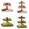 2/3 Layers Dessert Display Stand Flower Shape Cupcake Serving Stand Tiered Serving Trays  Wedding