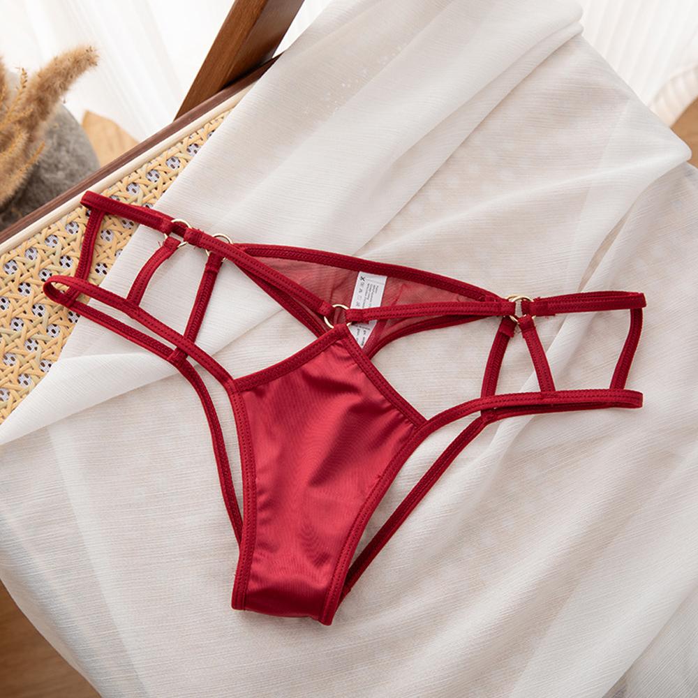 Sexy Women's Thong Underwear Hollow Out Design For Sexy Underwear Breathable Lace Transparent Underpants Lingerie Lntimates