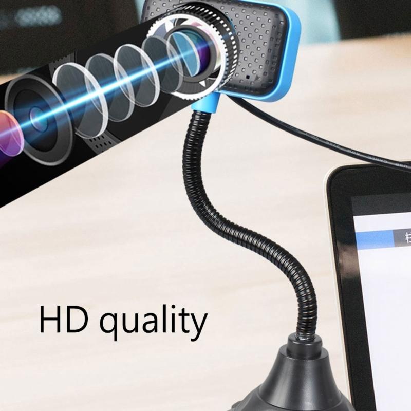 Computer Webcam with Noise Reduction Microphone Creative Practical Web Camera for Meeting Online Courses Office Came