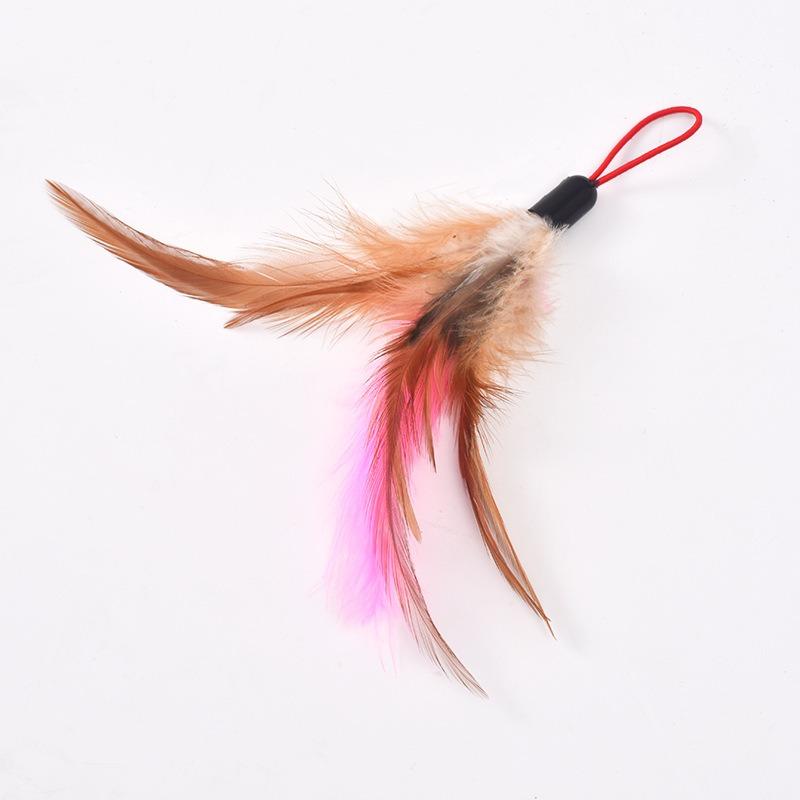 

Куриные перья из стальной проволоки, Маленькая рыбка из стальной проволоки, Мышь из стальной проволоки, Игрушка для кошки со звуком колокольчика Replacement head