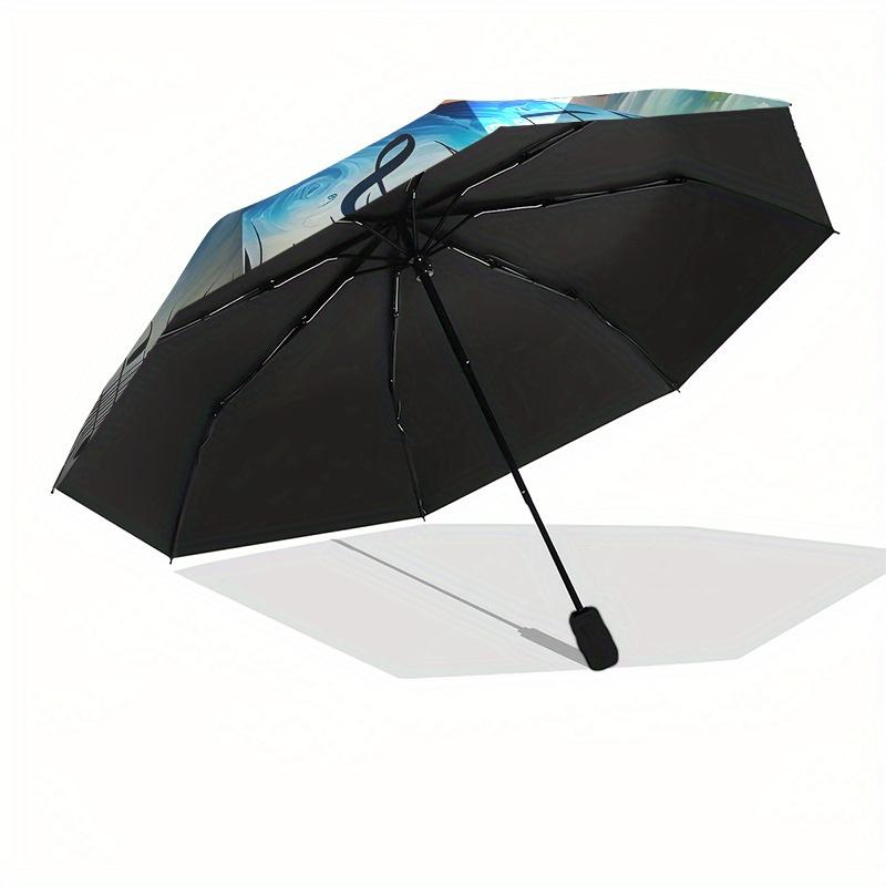 Umbrella, Music-themed, Eight-ribbed, Self-folding Umbrella Is Suitable for Everyday Outdoor Use0813173