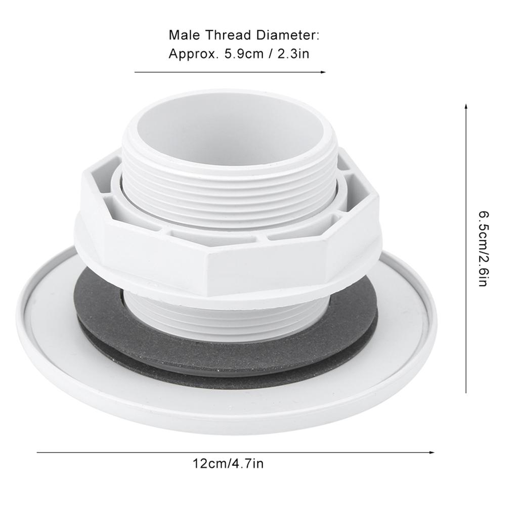 G2in Male Thread 360 Degree Rotation Swimming Pool Massage Nozzle Drain Outlet SPA Accessories