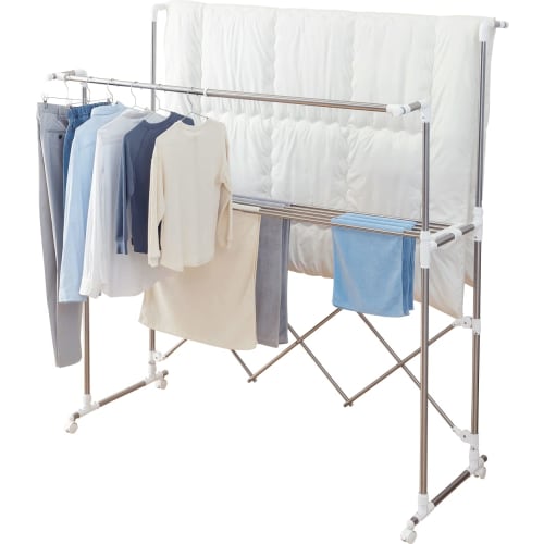 Ekans WT-150S Indoor Clothes Dryer, Resin, Hammock Bar Type, Large Enough for Drying Bath Towels