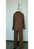 European & American Polo Collar Casual Pullover with Wide-Leg Pants Two-Piece Set for Women - Autumn/Winter 2025 Collection