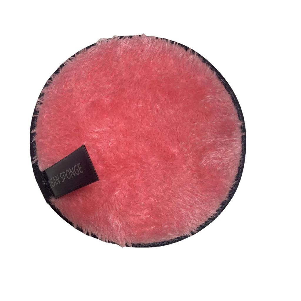 Round Shape Reusable Magic Facial Makeup Remover Sponge Cleaning Pad Lazy Water Face Cleansing Puff