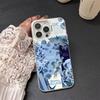 Coastal Sea Star Turtle Ocean Colored Silver frosted For iPhone Phone Case 17 16 15 14 13 12 11 Pro Max XR Plus Shockproof