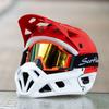 Scorpio mountain bike bike full helmet cycling helmet off-road forest locomotive children men and women DH downhill light gallop