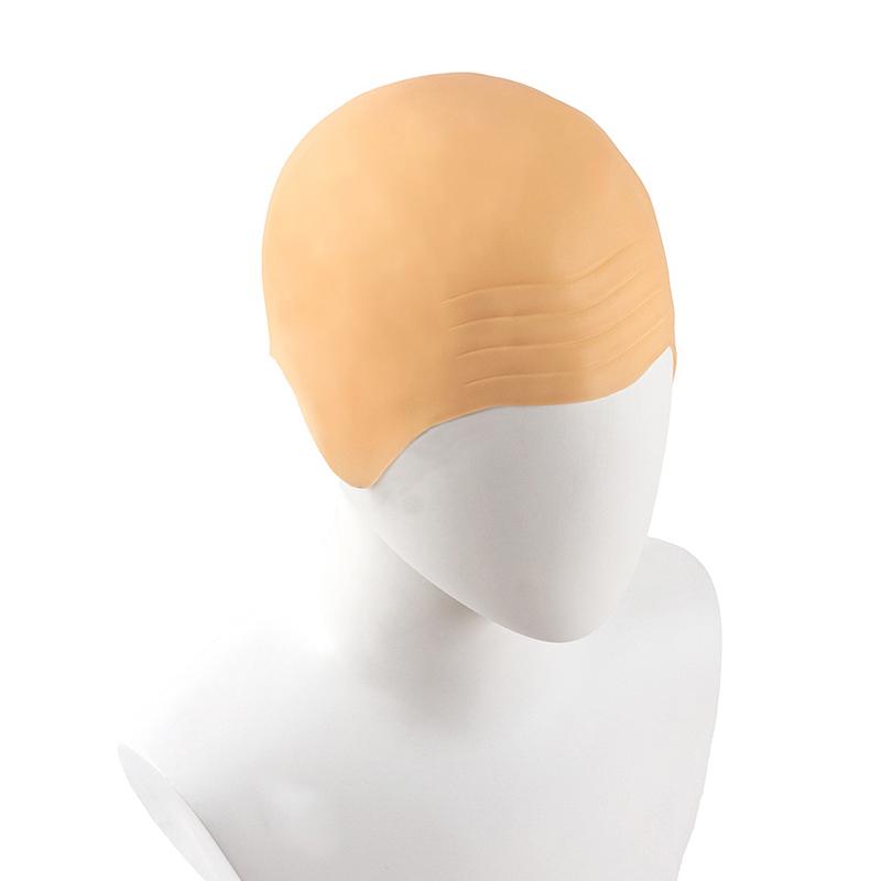1/2/4Pcs Latex Bald Cap Set For Adults Bald Cap Fancy Dress Cosplay Hat Wig Cap Fake Bald Wig Costume Accessory For Stage Plays