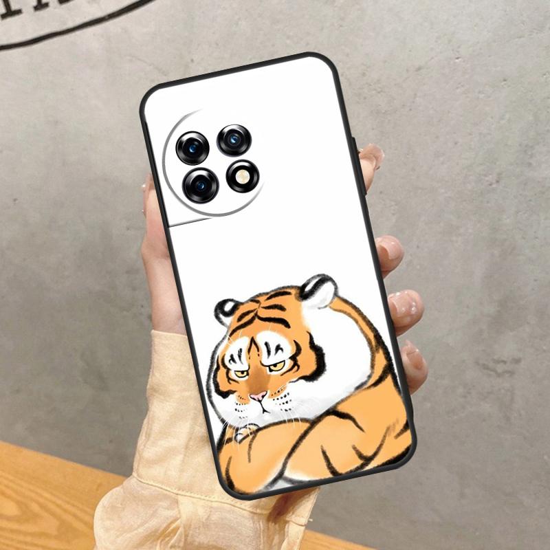 

Fat Tiger Funny Case For OnePlus 15R 13T 13R 13 12 12R 11 10 9 Pro 10T 8T Nord 5 CE 2 3 4 Lite N20 N30 Cover OnePlus 13