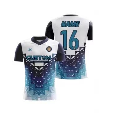 Breathable Men's Short Sleeve Football Jersey Top Digital Sublimation Printing Training Uniform Football Shirt Men's