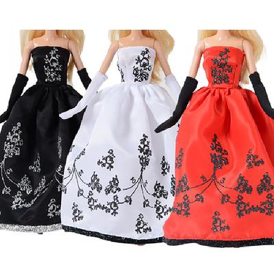 Puppenkleidung Prinzessinnenkleid Bankettparty Schönes Kleid Stickerei Tüllkleid Für 11-Zoll-Puppe
