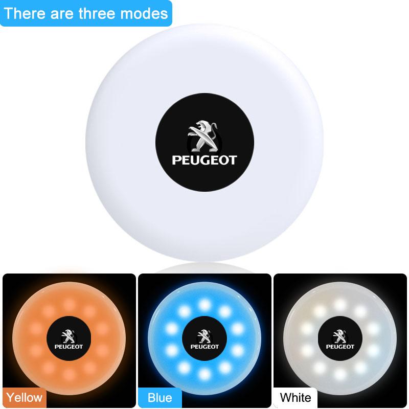 LED Touch Light Wireless Car Interior Lighting Auto Roof Ceiling Reading Lamp For Peugeot 206 208 306 307 308 407 408 508 2008 3008 407 508 2008 5008