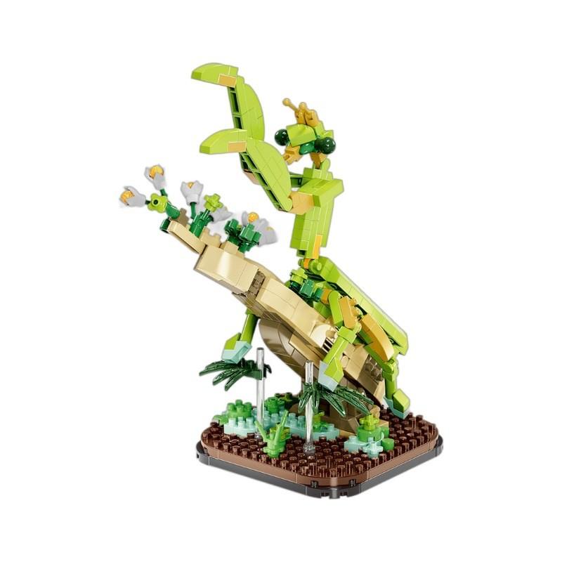 Children Puzzle Small Pieces Building Blocks Animal Mantis Butterfly Toy Model