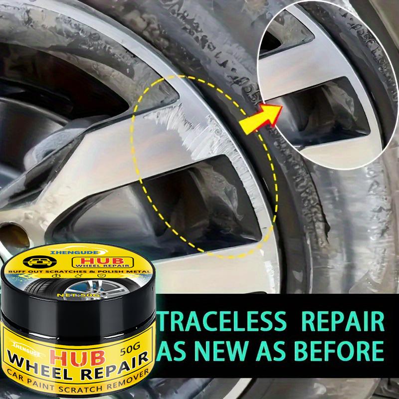 Car Metal Rust and Wheel Hub Rust Scratch Repair Wax Agent, Restores Shine to Car Metal Oxidation, Long-Lasting Wheel Hub Polishing Wax Set