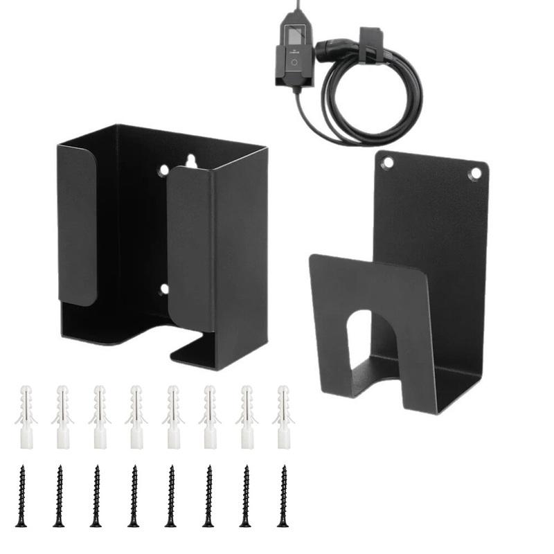 EV Charger Wall Mount Bracket Car Charging Cable Holder For Charging Stations For Electric With J-hook And Wall Mount Organiser