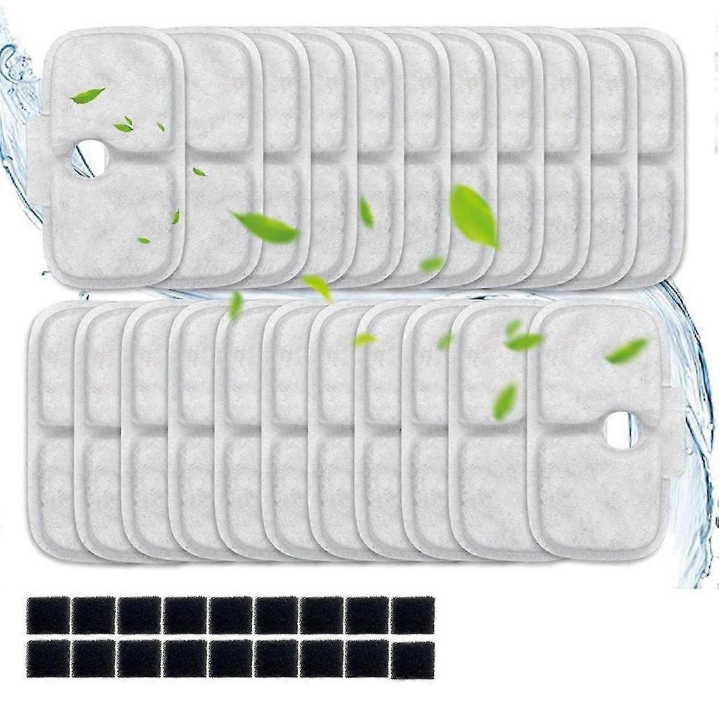 20 Set Filters Replacement, for Cat Water Fountain for Cat Water Fountain PLWF005 PLWF115 PLWF105