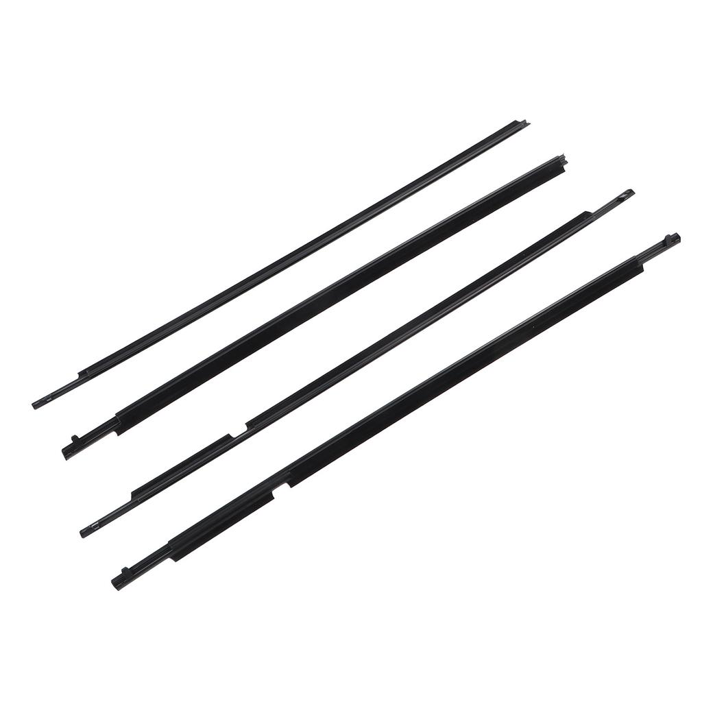 4 Pcs Door Belt Molding Weatherstrip 75710?12820 Rubber Window Seal Belt Set Replacement for Scion