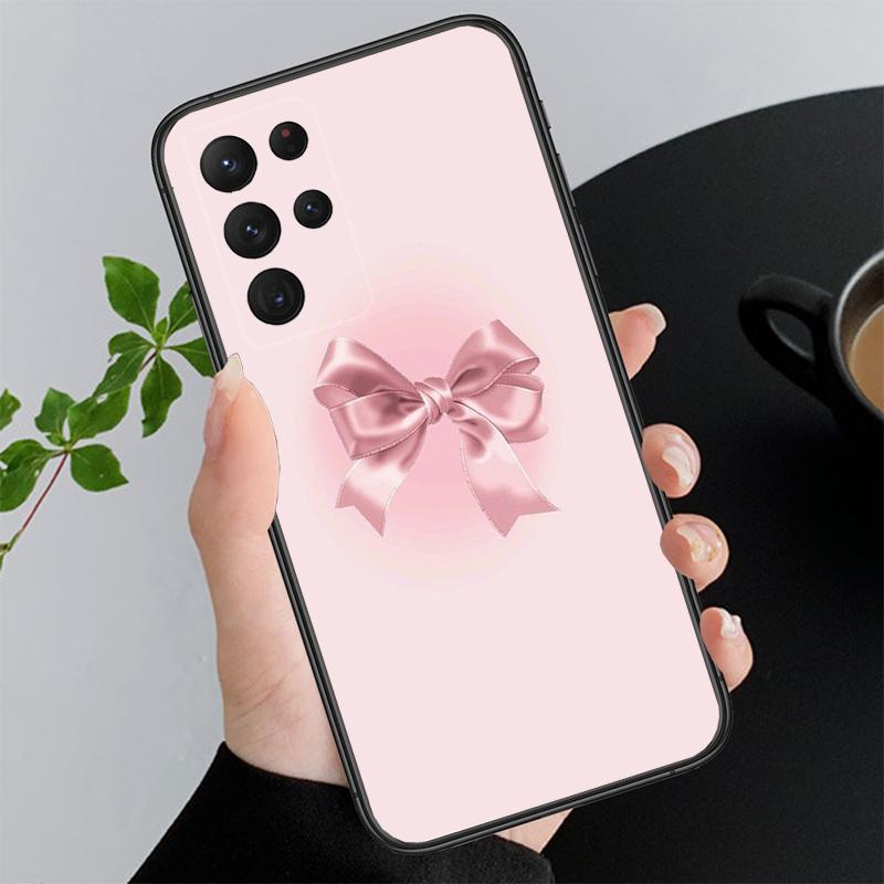 

Pink Bow aesthetic coequtte Funda Phone Case For Samsung A55 A16 A56 A36 A23 A35 A15 A53 A54 A33 A34 A25 A05S A52 A14 A13 A71 A54