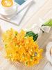 10 Pcs Artificial Daffodils Flower Bouquets Silk Fake Flower for Home Party Office Garden Indoor and Outdoor Wedding Decor DIY Flower Arrangements