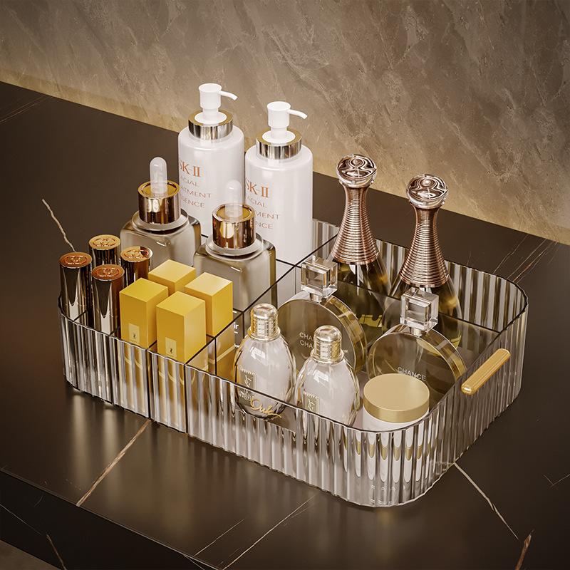 Household Cosmetics Storage Box, Lipstick And Skincare Shelf, Desktop Makeup Box, Dressing Table And Bathroom Suitable