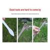 Stainless Steel Three-Pronged Bonsai Rake for Soil Loosening & Garden Planting
