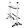 TORIBIO Aluminum Rod Stand, Rod Holder for 12 or 24 Rods, Easy Assembly (Silver, 24 Rods)