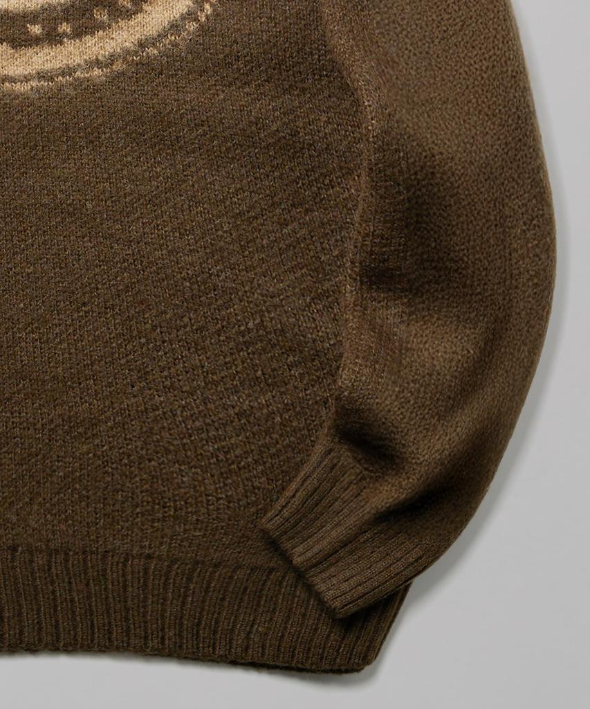 DICKIES Big Logo Hairy Knit Brown