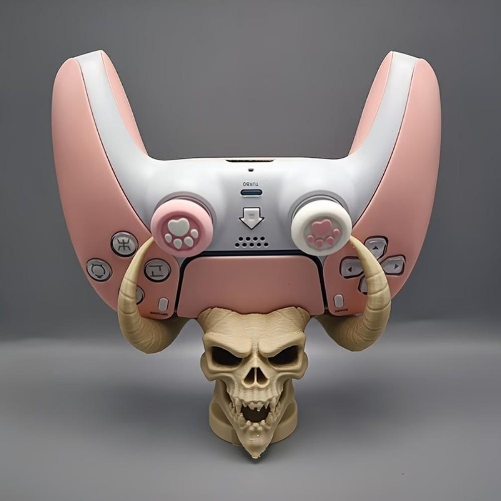 3D Printing Game Controller Display Stand Universal Creative Horned Devil Stand Space-Saving Controller Holder for PS5/4