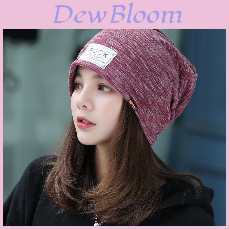 Rock Letter Brand Knitted Sweater Hat With Flap Ear Protection For Unisex Adults