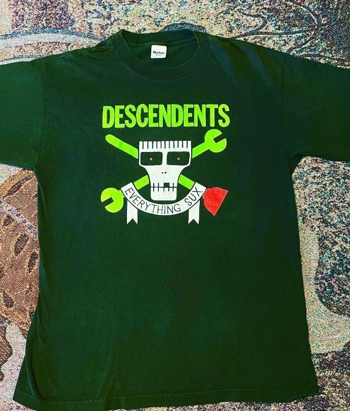 The Descendents Everything Sucks Tour Shirt Forest Green T shirt vtg NH20846 Unisex T-Shirt M