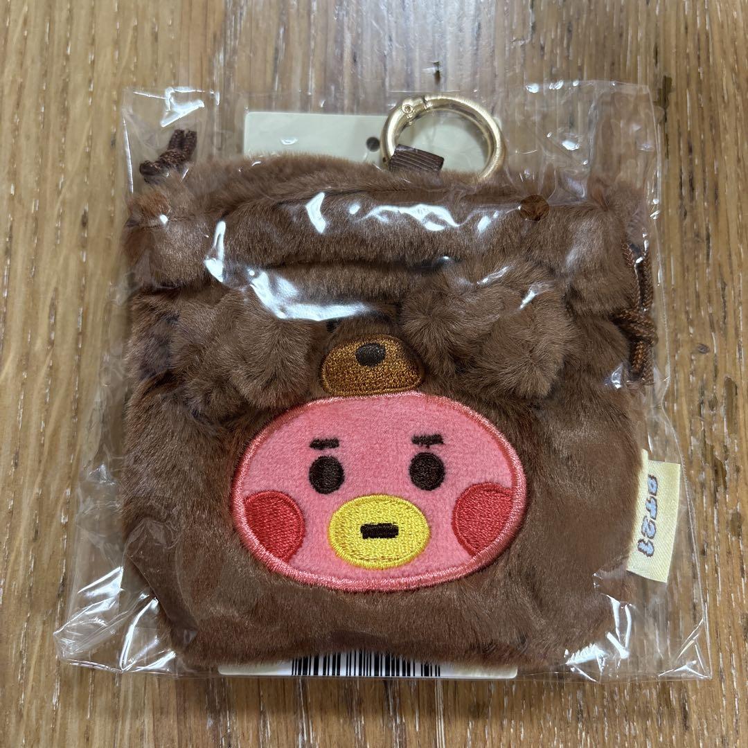 

[USED] BT21 BABY FLUFFY Drawstring Bag, Baby Mini Drawstring Bag, TATA