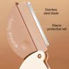 Round Folding Eyebrow Trimming Knife Stainless Steel Blade Shaver Portable Eye Brow Hair Removal Eyebrow Cutting Makeup Tool
