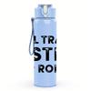 1PC Will Trade Sister For Robux Text 750ml Color Plastic Water Bottle Leakproof Flip Straw Lid For Sports Office Home Use