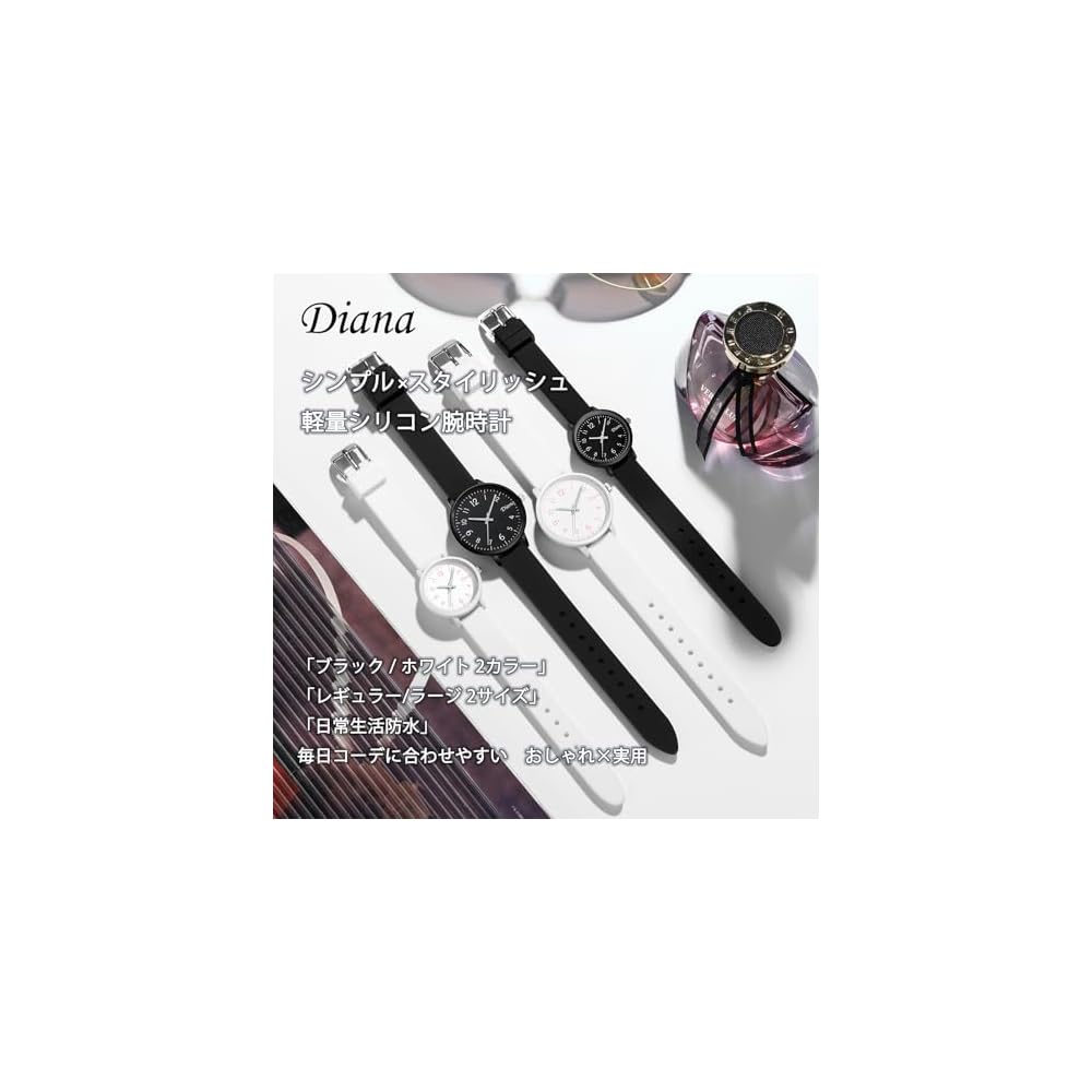 "Analog Watch Silicone Strap Black 35mm Waterproof Casual for Men and Women"