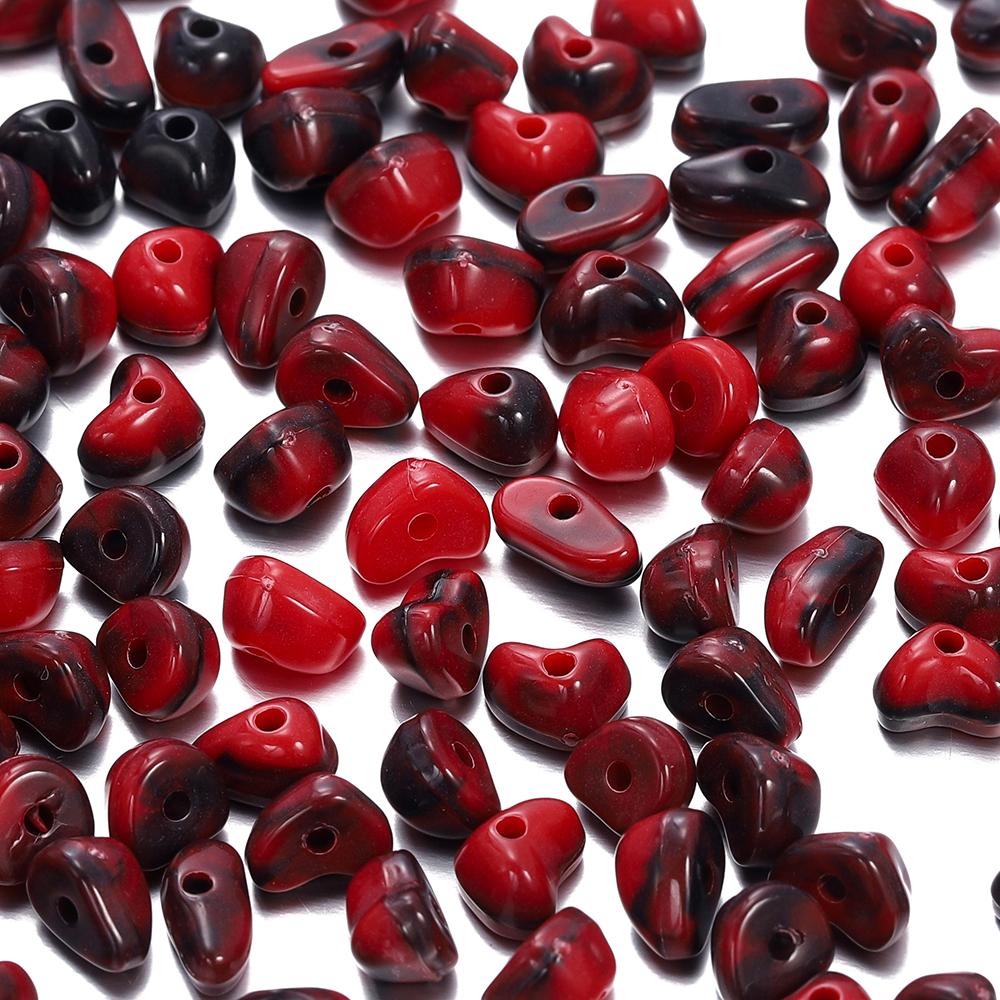 50/100 pezzi 5~8mm Pietra Naturale Imitazione Perline Acriliche Irregolari Perline Distanziatrici per la Realizzazione di Gioielli Charms Fai da Te Braccialetti Accessori