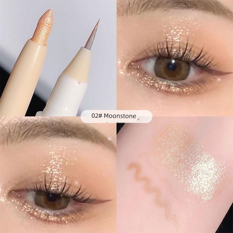 Sweet Mint Mom's Sense of Birth Dual Head Dual-Use Eye Shadow Pen Female Highlight Brightening Two-in-One Lying Cicada Eyeliner