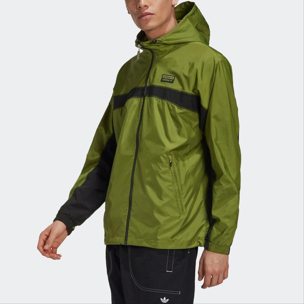 Adidas Originals Trefoil RYV PKT WB Hooded Casual Jacket Men Jackets Olive-Green GJ6741