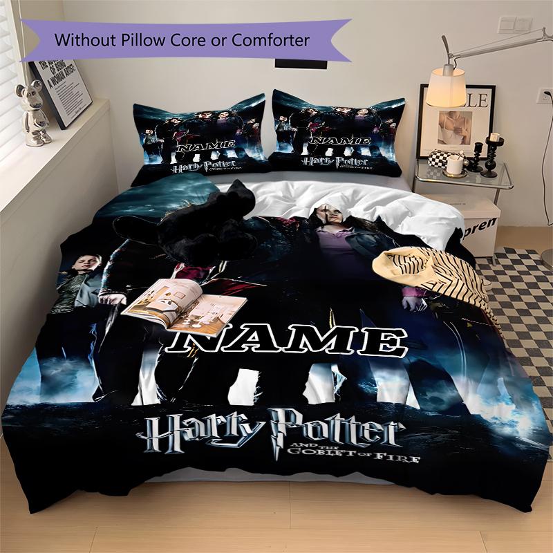 Custom Textile Magic World Bedding 3 Piece Set HD Print Duvet Cover Pillowcases for Teens Adult Bedroom Decoration