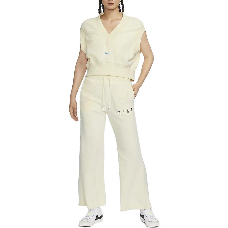 Nike Vests Women's Coconut Milk V Neck Moderate Other FV4010-113