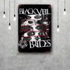 Poster Decorativo Black Veil Brides Segno di Latta Vintage Segno Metallico Placca Decorativa per Pub Bar Man Cave Club Decorazione Murale